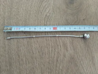 Pulsera Pandora Corazón 16cm Plata