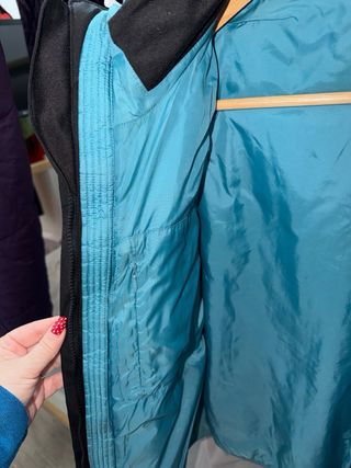 Abrigo Trango Negro y azul - Doble capa