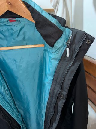 Abrigo Trango Negro y azul - Doble capa