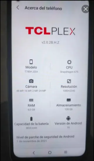 TCL Plex T780H prácticamente nuevo