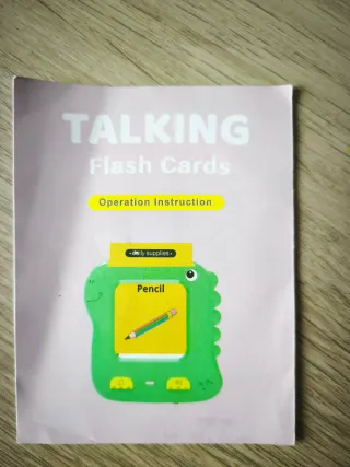 Juego educativo flashcards y dispositivo