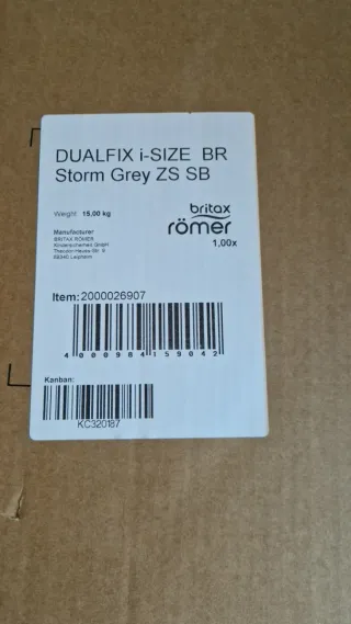 Silla Coche Romer Britax Dualfix I-size