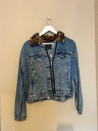 Chaqueta vaquera Zara con pelo