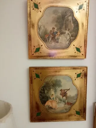 2 Cuadros Antiguos Decorativos