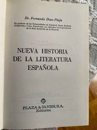 Nueva historia de la literatura española (Span...