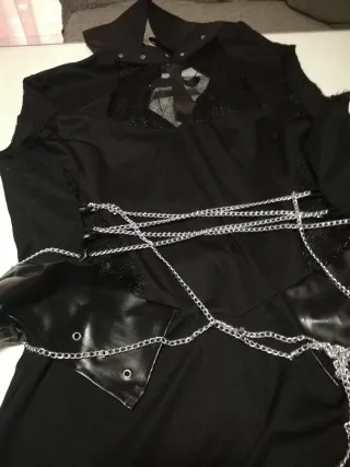 Disfraz Morticia Adulto Talla Única