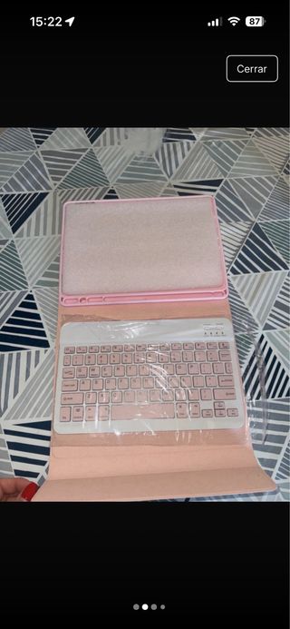 Funda iPad Rosa con Teclado