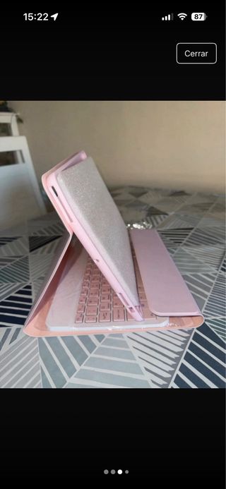 Funda iPad Rosa con Teclado