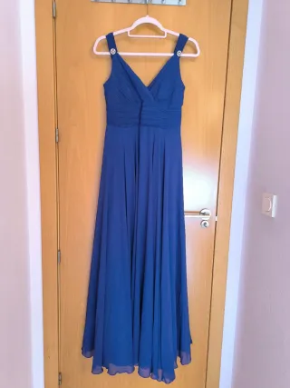 Vestido azul largo de fiesta