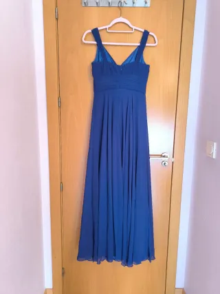 Vestido azul largo de fiesta