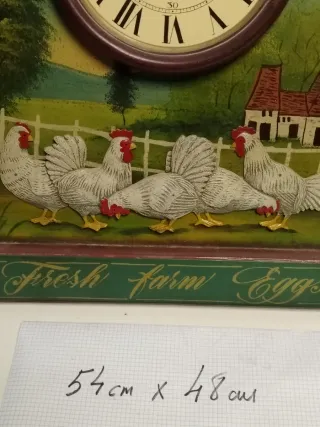 Reloj de pared decorativo Fresh farm Eggs
