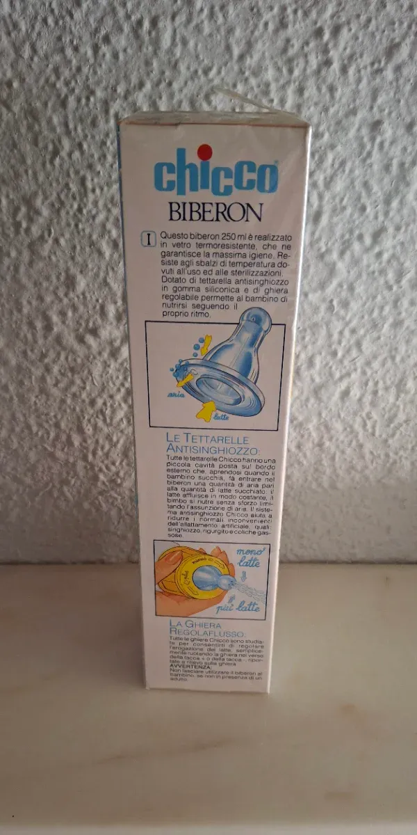 Biberón Chicco de vidrio 4-12 meses