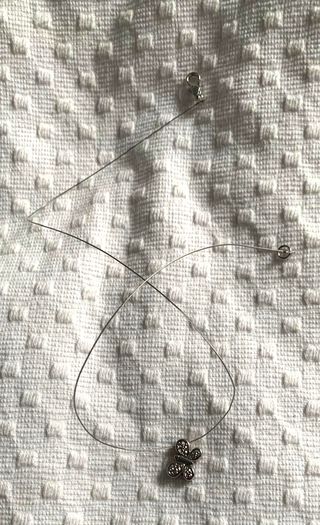 Collar mariposa plata