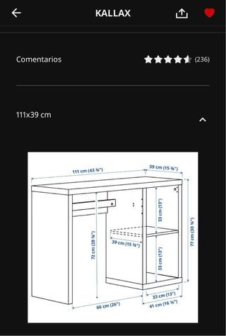 Escritorio KALLAX IKEA montado