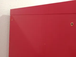 Mueble Kallax Ikea 8 módulos rojo