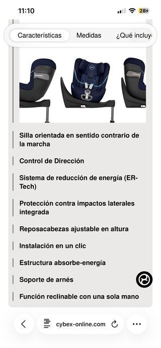 Silla de Coche Cybex Sirona S i-size + REGALO