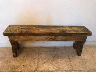 Panca 'Groenlandia' legno massello antico