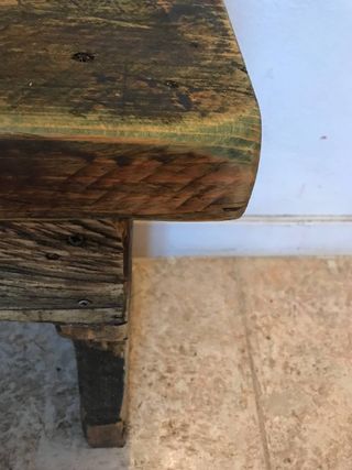 Panca 'Groenlandia' legno massello antico