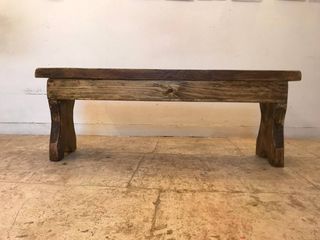 Panca 'Groenlandia' legno massello antico