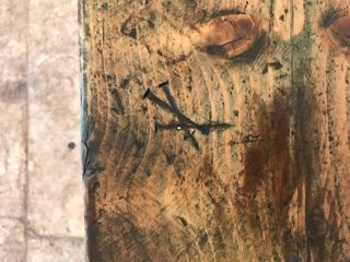 Panca 'Groenlandia' legno massello antico