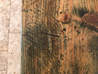 Panca 'Groenlandia' legno massello antico