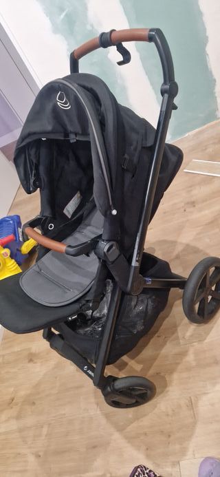 Carrito Jane Muum Duo con passeggino e ovetto nero