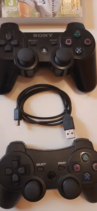 Set 2 Controller PS3 + 3 Giochi FIFA PES