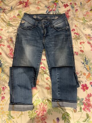 Pantalón Vaquero Lois Mujer Azul