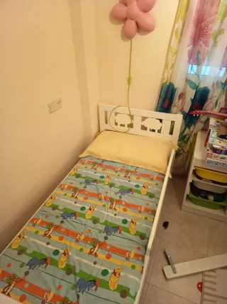 2 Camas Infantiles 90cm 2 barandillas