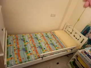 2 Camas Infantiles 90cm 2 barandillas