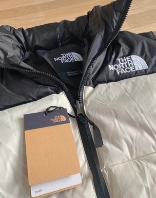 Two-Tone Puffer Jacket in White & Black – Winter