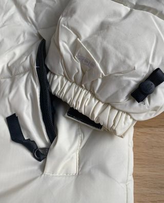 Two-Tone Puffer Jacket in White & Black – Winter