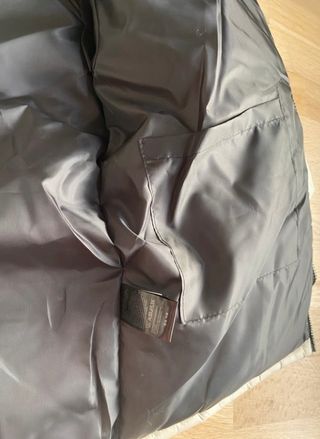 Two-Tone Puffer Jacket in White & Black – Winter