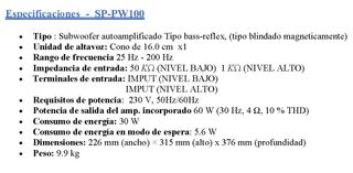 Subwoofer activo JVC