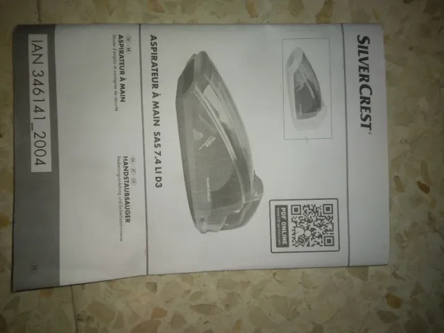 Aspirador Silvercrest" sin cable" SAS7.4 LI D3 sol
