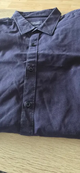 Camisa Zara Man Talla L Azul
