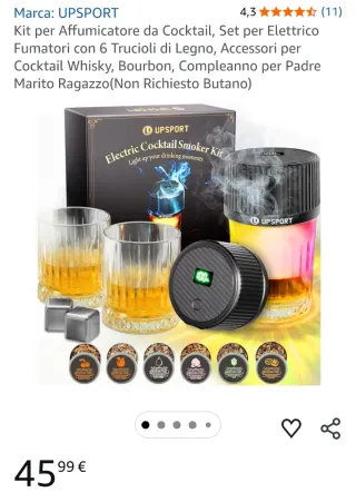 Kit Affumicatore Cocktail UPSPORT