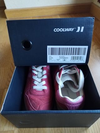 Zapatillas Coolway Goal rosas/rojas