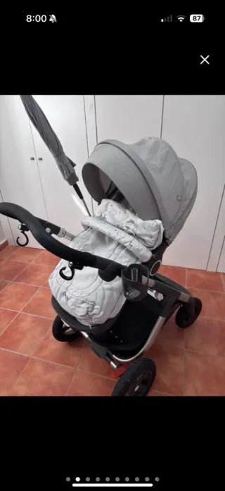 Cochecito Stokke Trailz Gris Claro