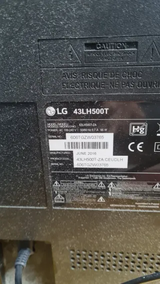 Despiece TV LG 43LH500T