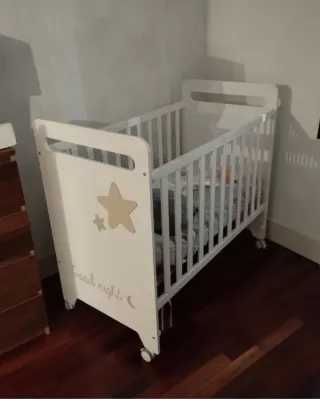 Cuna colecho con colchón