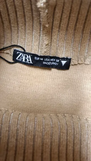 Maglione Zara senza maniche beige