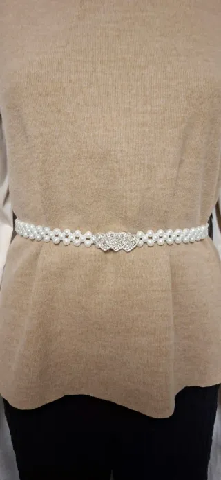 Maglione Zara senza maniche beige