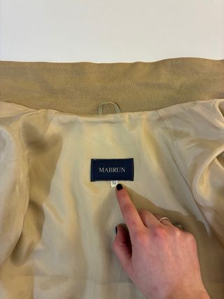 Giacca a vento Mabrun vintage beige