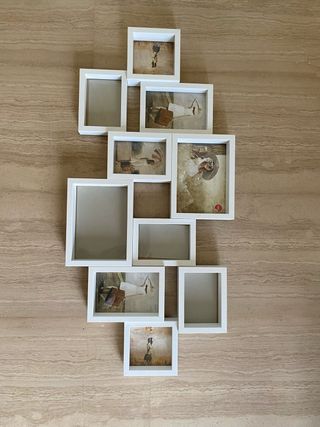 Marco de fotos blanco para 10 fotos