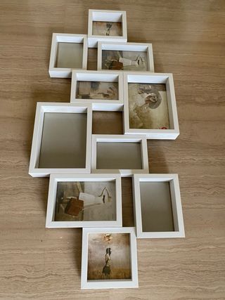 Marco de fotos blanco para 10 fotos