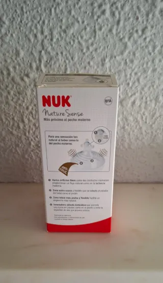 Biberón NUK Nature Sense S 0-6m Silicona