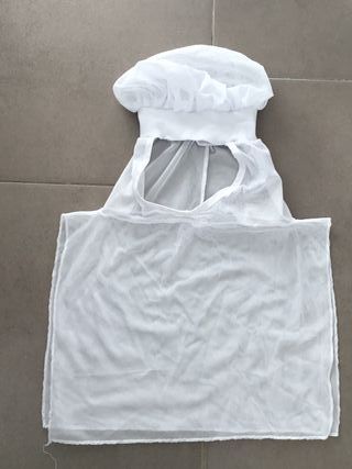 5 unidades. Burka blanco talla única.