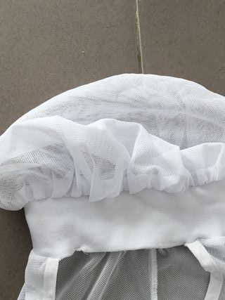 5 unidades. Burka blanco talla única.