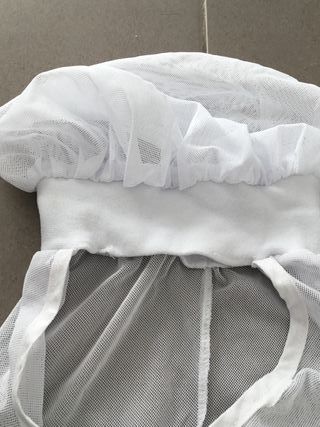 5 unidades. Burka blanco talla única.